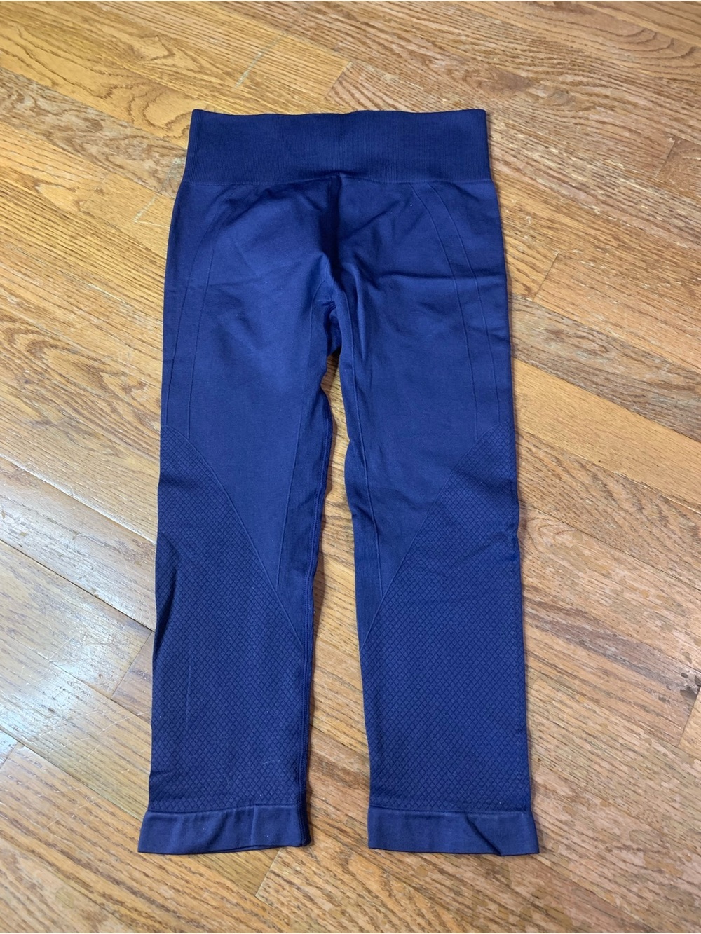 Athletic Works Eclipse Blue Seamless Leggings Capris Small S/P - Picture 3 of 7